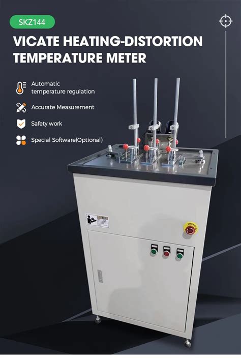 PC type Vicat Heating-distortion Temperature Meter agency|heat deflection test vs vicat.